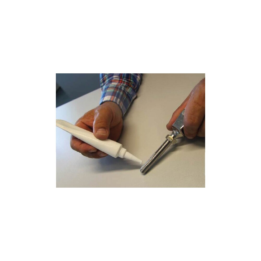 Smøremiddel påføres