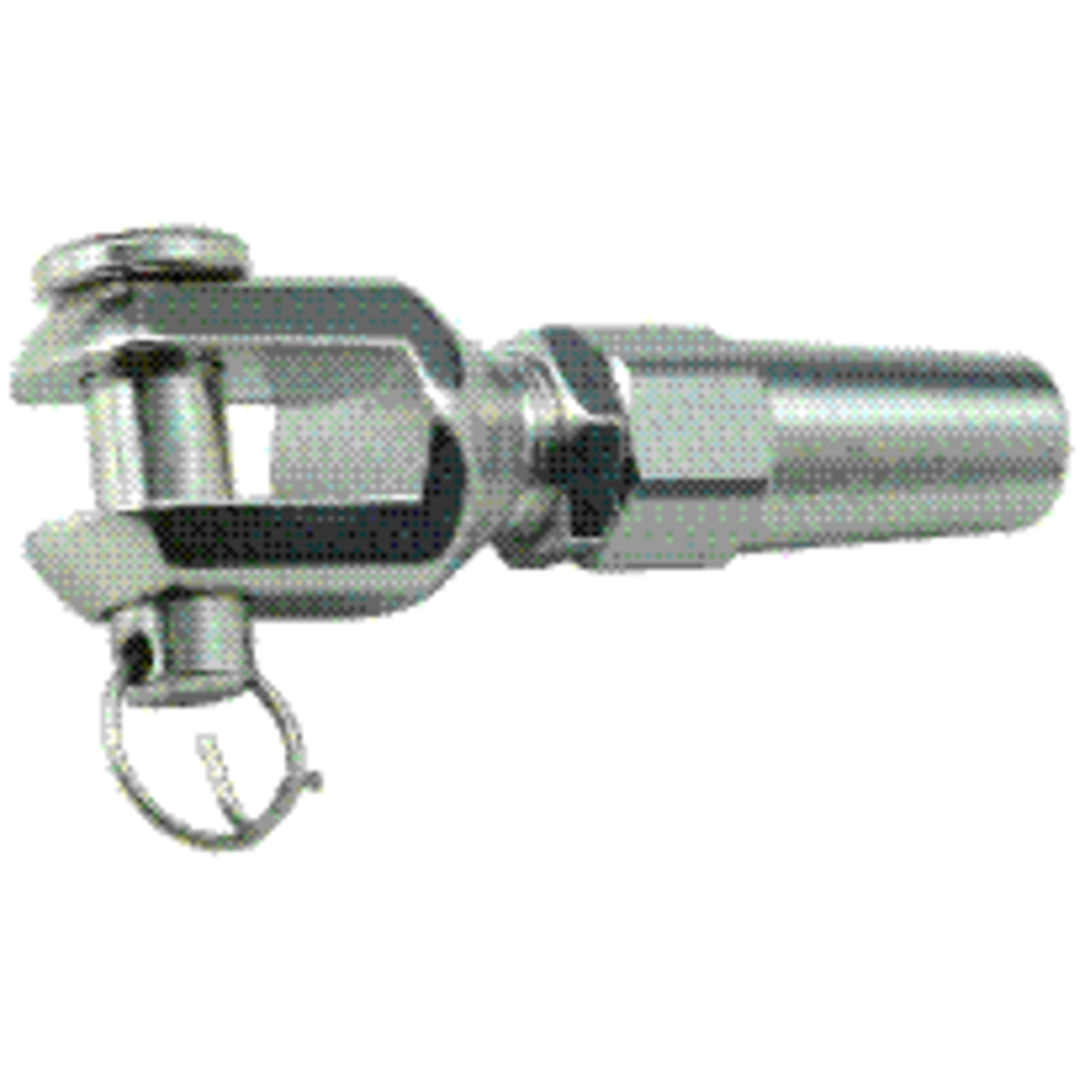 Rustfri skrueterminal med gaffel