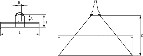Container Lifting Beam Type A and B drawing
