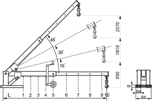 Truckarm stregtegning