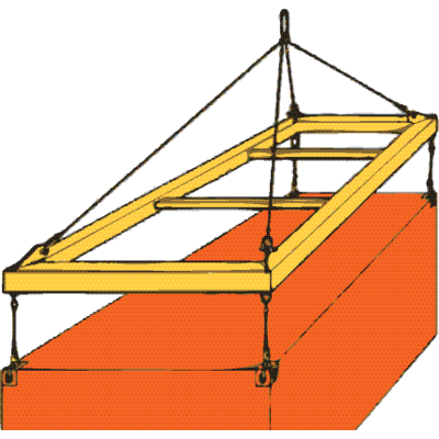 Container løfteåg og container