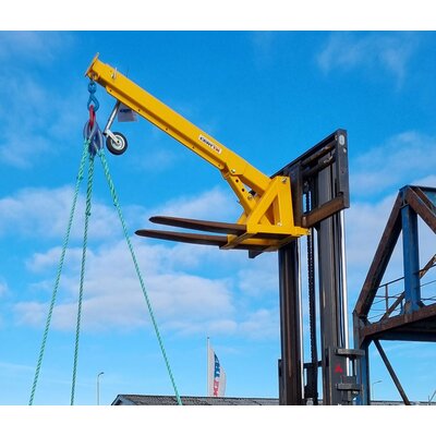 Truckarm i brug