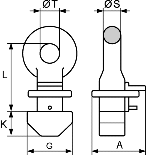 Containerbeslag CLT tegning