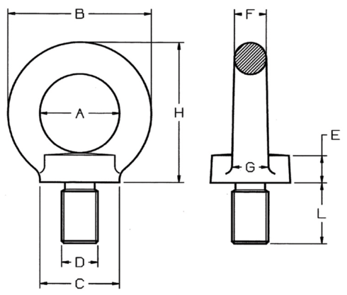 Eye Bolt 803 drawing
