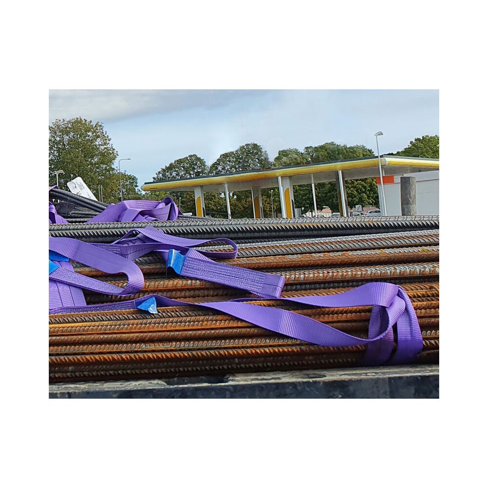 Båndstrop om armeringsjern/net