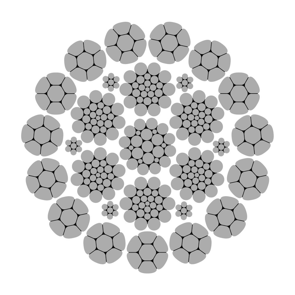 Rotationsfri stålwire Diepa B55 (D 1315 CZ)