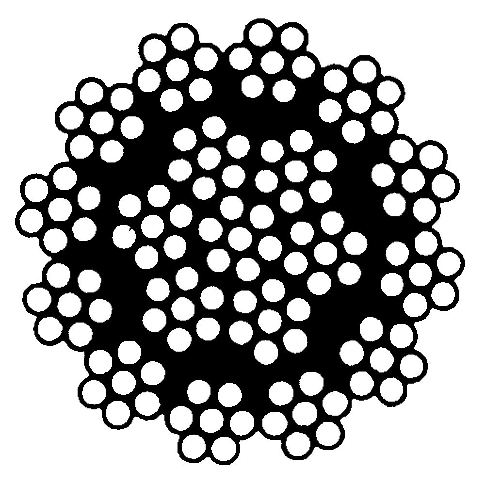 Semi-rotationsfri hejsewire 19x7