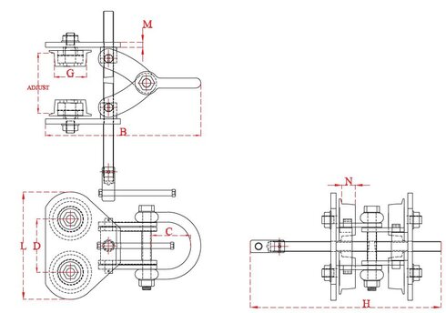 Bjælkeklemme Superclamp B_dwg