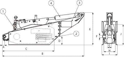 Hydraulisk wiretalje, TIRFOR® TU 32 H_dwg
