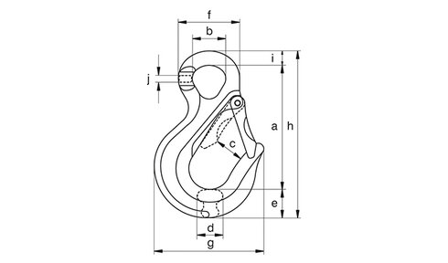 Eye Sling Hook CSO drawing