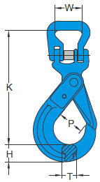 Sikkerhedskrog for tekstil X-028 tegning