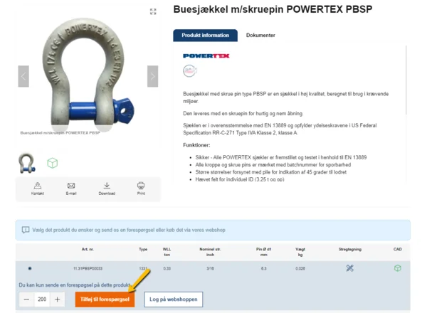 Hvordan sender jeg en forespørgsel?