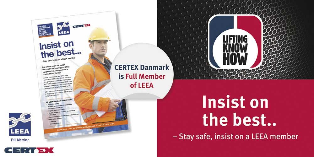 LEEA campaign - insist on the best! | © CERTEX Danmark A/S Insist on the best - news CERTEX Danmark | © CERTEX Danmark A/S