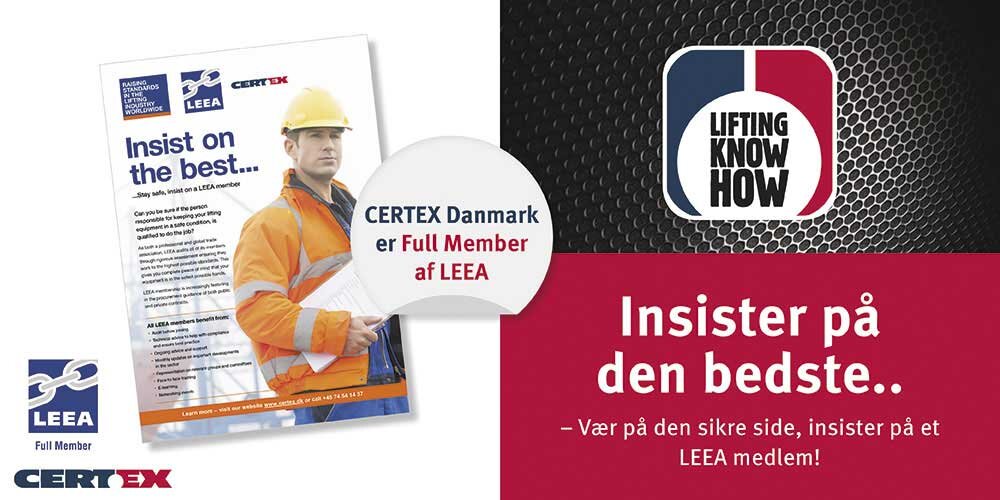 Medlem af LEEA - CERTEX Danmark | © CERTEX Danmark A/S CERTEX Danmark er fuld medlem af LEEA | © CERTEX Danmark A/S