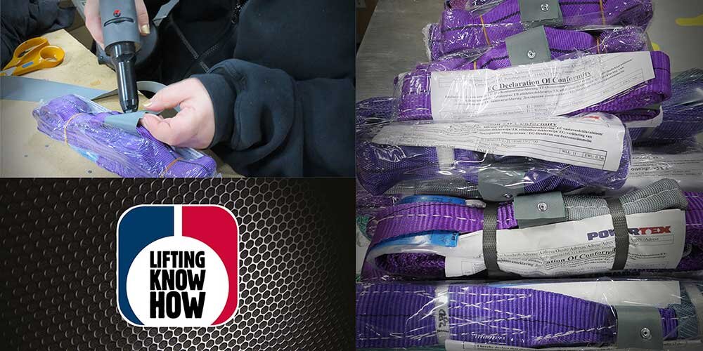 Specialmærkning | © CERTEX Danmark A/S Specialmærkning af rundsling fra CERTEX | © CERTEX Danmark A/S