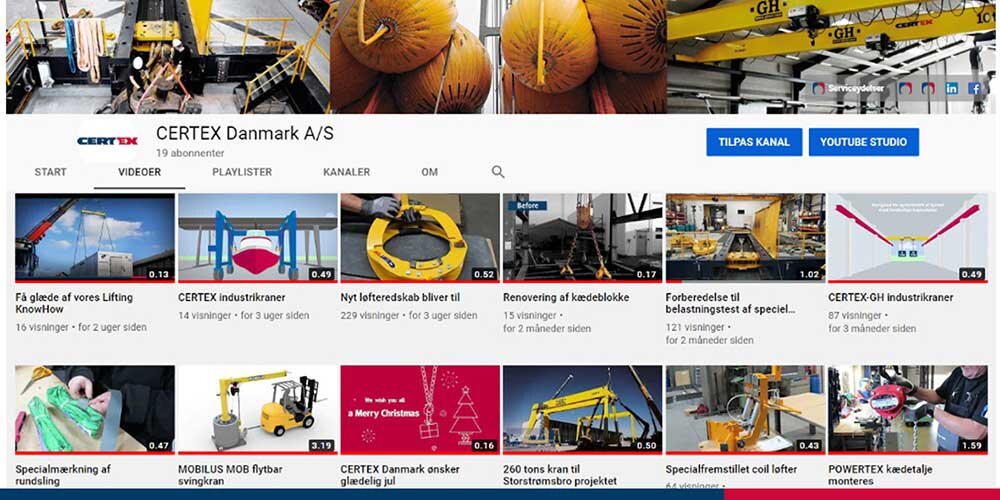Følg os på YouTube | © CERTEX Danmark A/S Følg os på YouTube | © CERTEX Danmark A/S