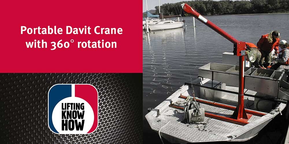 Portable davit crane | © CERTEX Danmark A/S