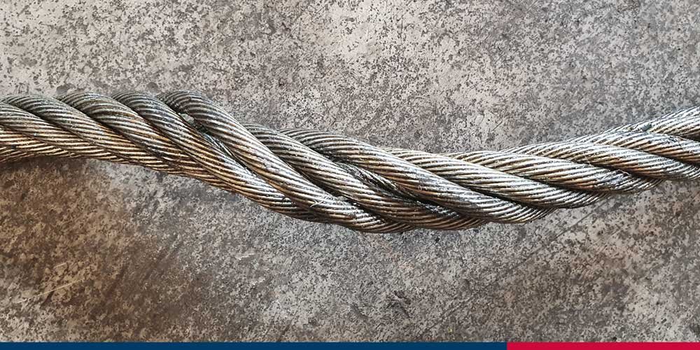 Skader og slitage stålwire | © CERTEX Danmark A/S Skader og slitage stålwire | © CERTEX Danmark A/S