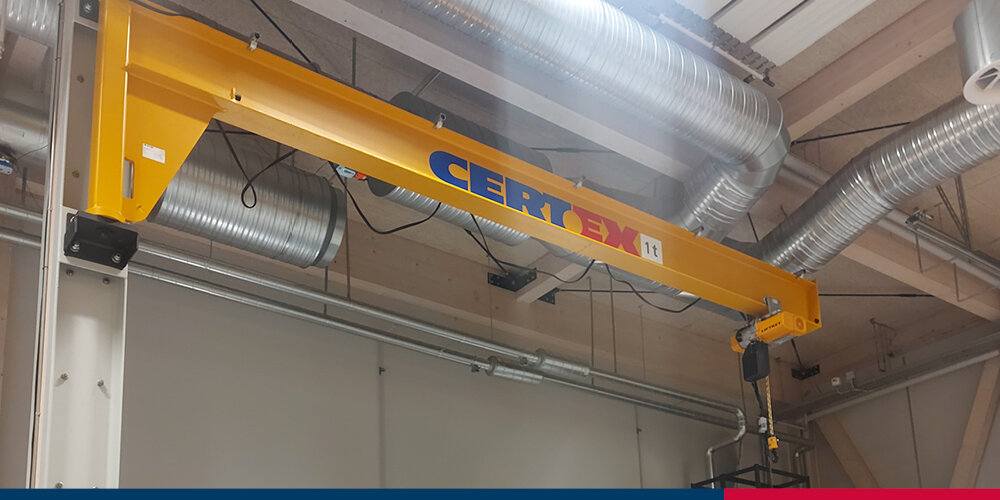 Vægsvingkran til Esbjerg elbusterminal | © CERTEX Danmark A/S Vægsvingkran til Esbjerg elbusterminal | © CERTEX Danmark A/S
