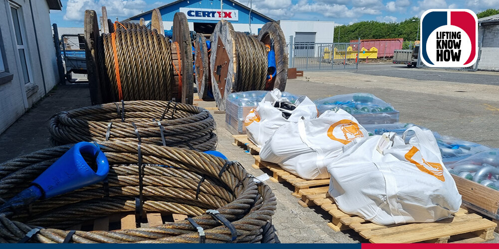 © CERTEX Danmark A/S 840 meters of steel wire rope ready for customer | © CERTEX Danmark A/S