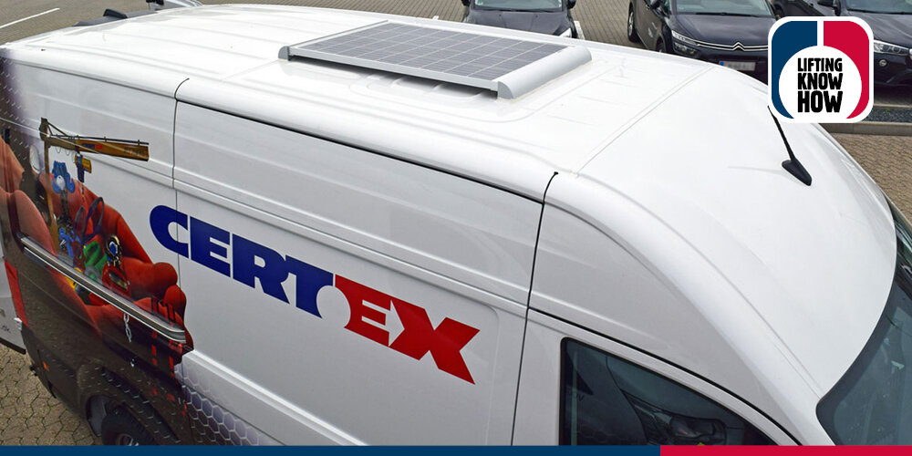 Solcelle på servicevan tag | © CERTEX Danmark A/S Solcelle på servicevan tag | © CERTEX Danmark A/S